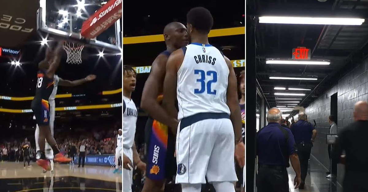 NBA / 【影片】驅逐！Biyombo垃圾時間灌籃引衝突，獨行俠猛將跑進球員通道追打被拉開