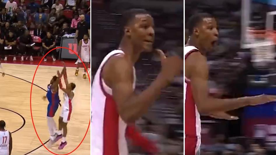 NBA / 【影片】載入嘲諷技能！史密斯三分後撤步顏射懷斯曼後：他根本一點都**防不住我！