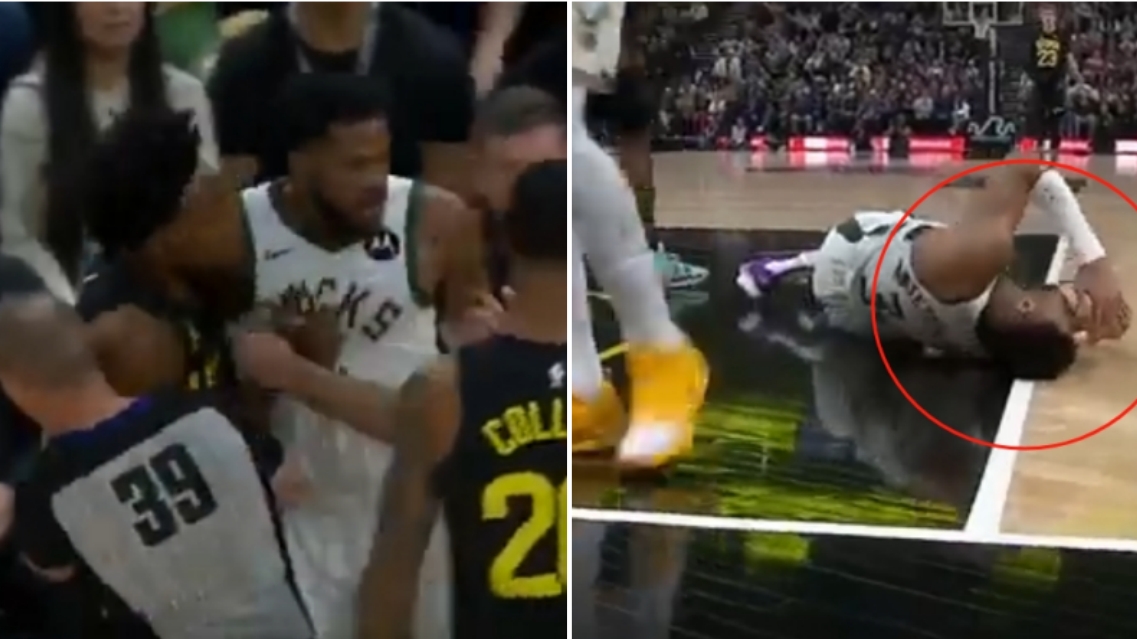 NBA / 【影片】大場面！塞克斯頓肘倒字母哥後俯視嘲諷，比斯利為老大出頭，兩人各吃一T
