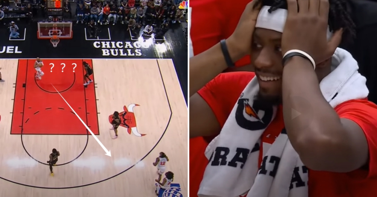 NBA / 【影片】復刻西蒙斯「名場面」？卡特籃下空檔選擇傳球！隊友集體看傻眼