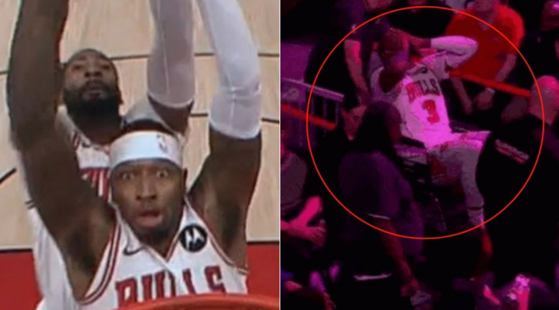 NBA / 【影片】隊友欲自拋自扣，佐蒙德身後泰山壓頂死亡隔扣了他！下個回合就坐上輪椅
