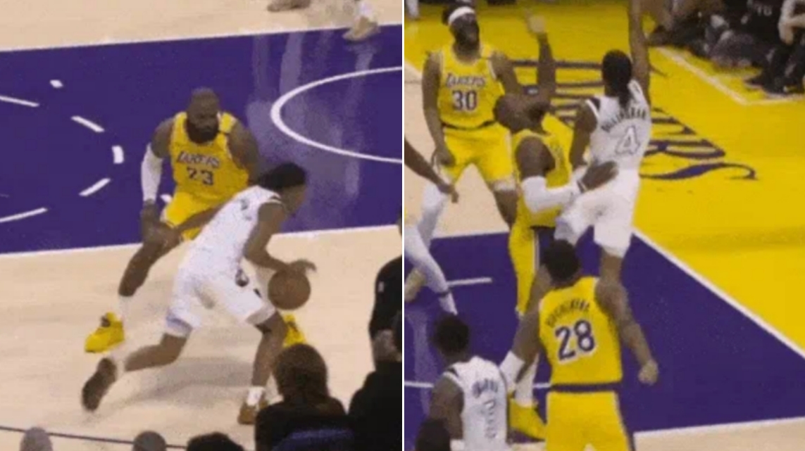 NBA / 【影片】姜還是老辣！詹姆斯死亡纏繞盯防迪林漢姆，造成其24秒違例