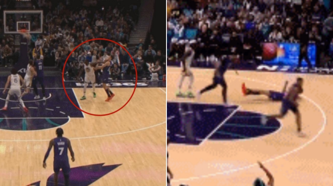 NBA / 【影片】一級惡意犯規！嘴綠卡位時直接把一拳打到黃蜂新秀脖子，後者痛苦倒地！