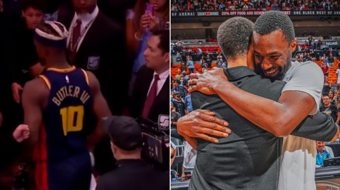 NBA / 【影片】勇士慘敗眾生相！巴特勒徑直離場，柯瑞、追夢與維金斯擁抱熱聊太暖心