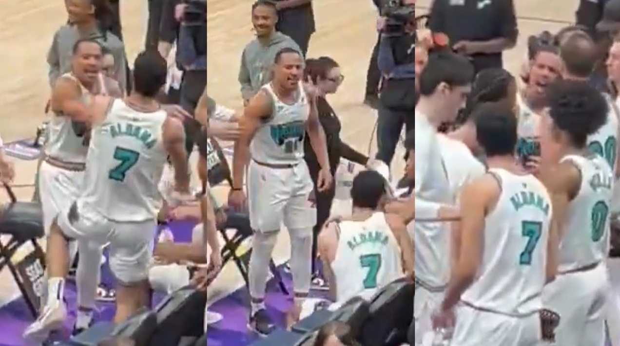 【影片】灰熊狂勝爵士仍爆發衝突！貝恩場邊怒推艾爾達瑪，周志豪勸架難阻內訌！